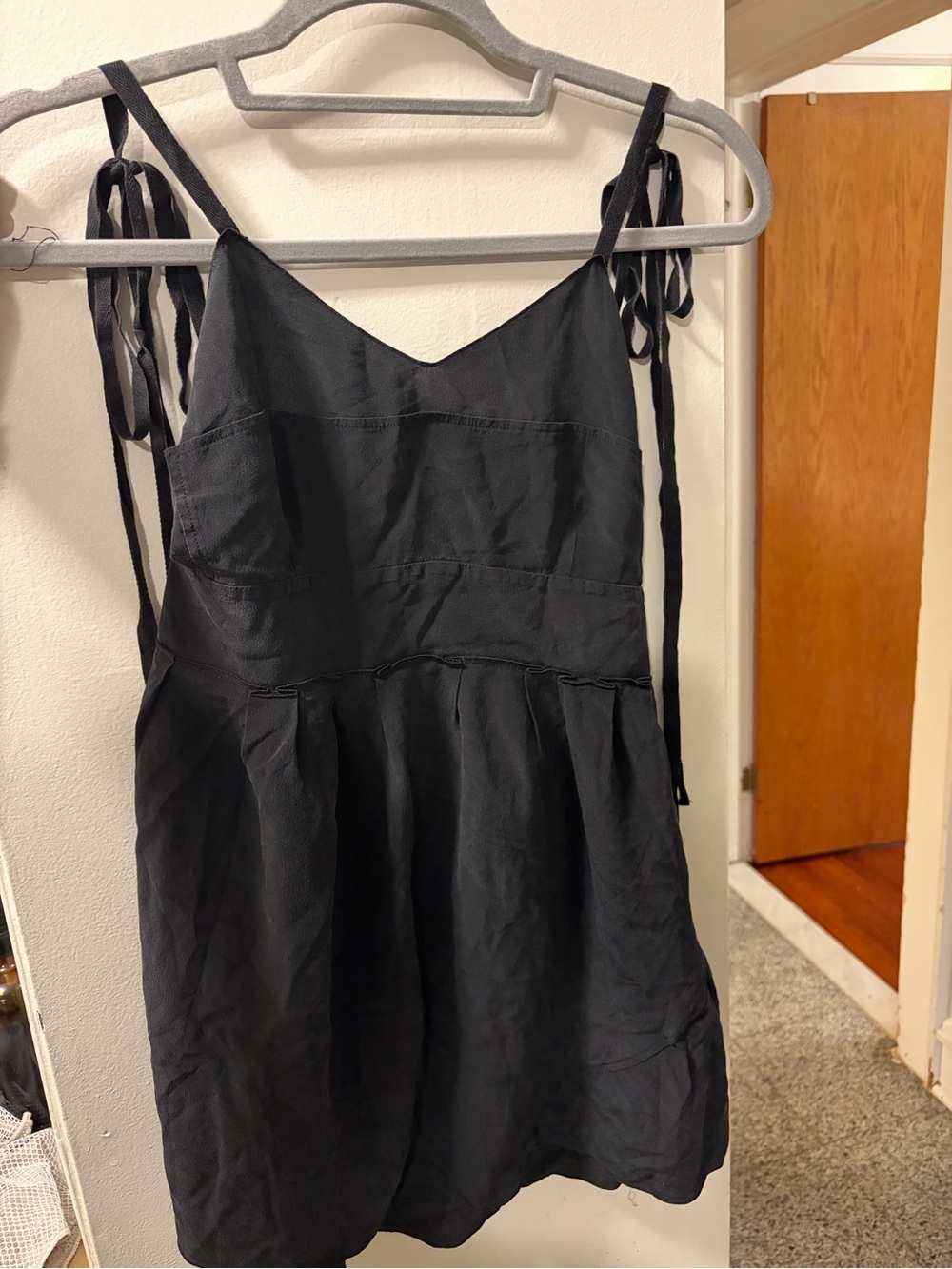 Miu Miu Black Tie-Shoulder Mini Dress - Picture 8 of 8